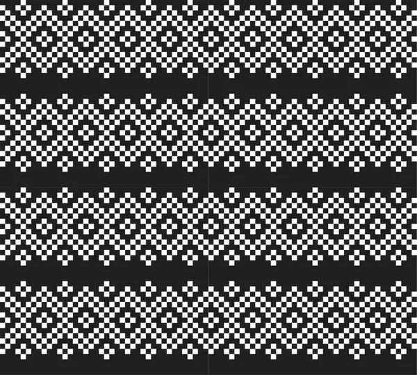 Fondo Patrón Isla Feria Navidad Blanco Negro Para Textiles Moda — Archivo Imágenes Vectoriales