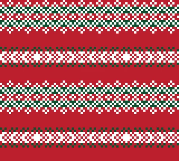 Moda Tekstil Örgü Grafikleri Için Noel Festivali Desenli Arka Plan — Stok Vektör