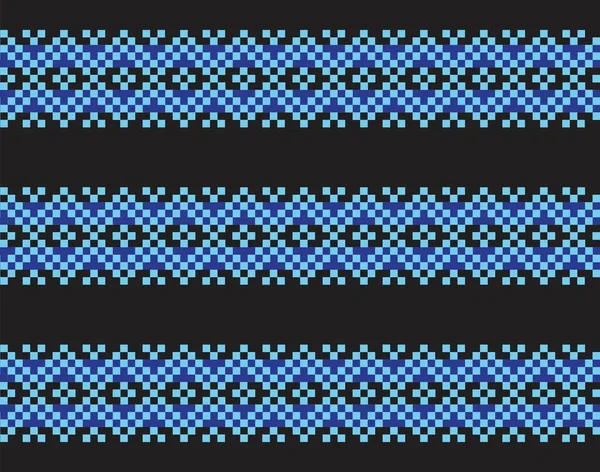 Μπλε Χριστούγεννα Δίκαιη Νησί Μοτίβο Φόντο Για Υφάσματα Μόδας Πλεκτά — Διανυσματικό Αρχείο