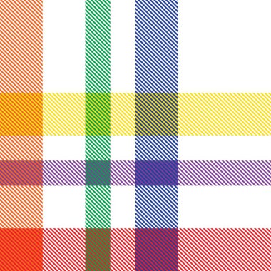 Gökkuşağı Ekoseli, kareli, ekose desenli moda tekstil ve grafikleri için uygun