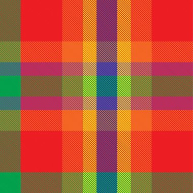 Gökkuşağı Ekoseli, kareli, ekose desenli moda tekstil ve grafikleri için uygun