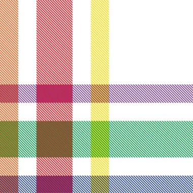 Gökkuşağı Ekoseli, kareli, ekose desenli moda tekstil ve grafikleri için uygun