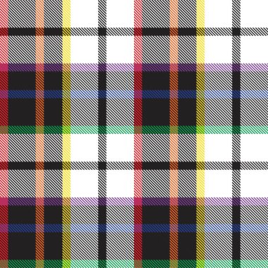 Gökkuşağı Ekoseli, kareli, ekose desenli moda tekstil ve grafikleri için uygun