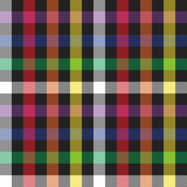 Gökkuşağı Ekoseli, kareli, ekose desenli moda tekstil ve grafikleri için uygun