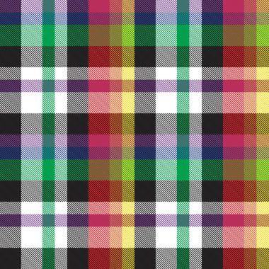 Gökkuşağı Ekoseli, kareli, ekose desenli moda tekstil ve grafikleri için uygun