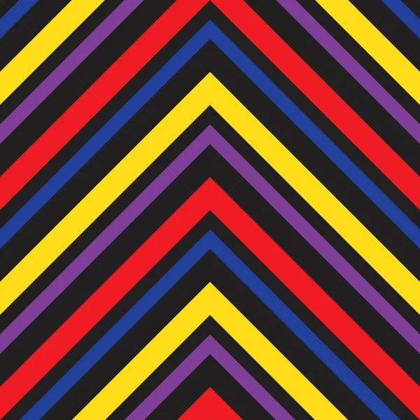 Arco Iris Chevron Diagonal Rayas Sin Costuras Patrón Fondo Adecuado — Archivo Imágenes Vectoriales