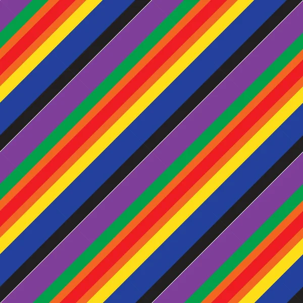 Arco Iris Diagonal Rayas Sin Costuras Patrón Fondo Adecuado Para — Vector de stock