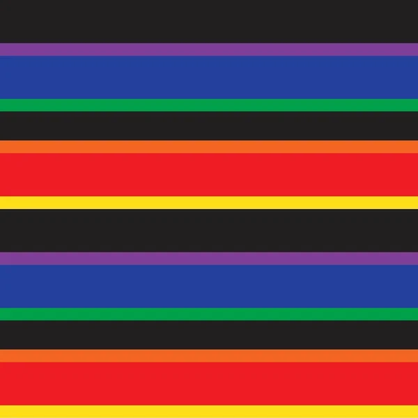 Rainbow Horizontaal Gestreepte Naadloze Patroon Achtergrond Geschikt Voor Mode Textiel — Stockvector