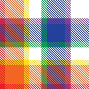 Gökkuşağı Ekoseli, kareli, ekose desenli moda tekstil ve grafikleri için uygun