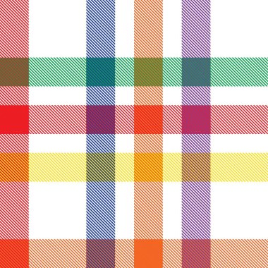 Gökkuşağı Ekoseli, kareli, ekose desenli moda tekstil ve grafikleri için uygun