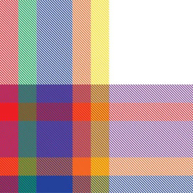 Gökkuşağı Ekoseli, kareli, ekose desenli moda tekstil ve grafikleri için uygun
