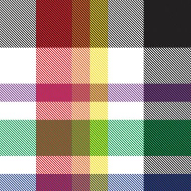 Gökkuşağı Ekoseli, kareli, ekose desenli moda tekstil ve grafikleri için uygun