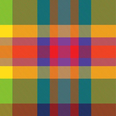 Gökkuşağı Ekoseli, kareli, ekose desenli moda tekstil ve grafikleri için uygun