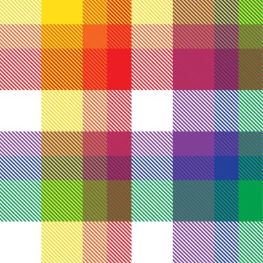 Gökkuşağı Ekoseli, kareli, ekose desenli moda tekstil ve grafikleri için uygun