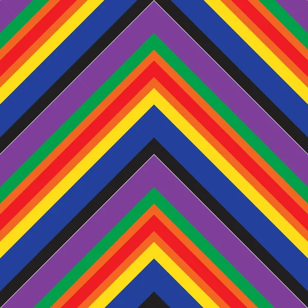 Rainbow Chevron Диагональ Полосатый Бесшовный Фон Шаблона Подходит Моды Текстиля — стоковый вектор