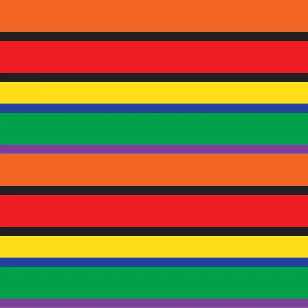 Rainbow Horizontal Rayas Sin Costuras Patrón Fondo Adecuado Para Textiles — Vector de stock