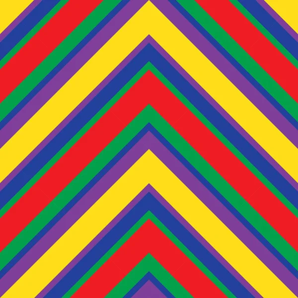 Arco Iris Chevron Diagonal Rayas Sin Costuras Patrón Fondo Adecuado — Archivo Imágenes Vectoriales