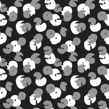 Moda baskıları, grafikler, arka planlar için uygun siyah ve beyaz fırça darbeleri