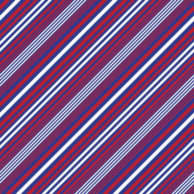 Moda tekstili ve grafikleri için uygun kırmızı ve mavi köşegen çizgili dikişsiz arkaplan
