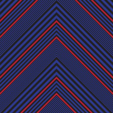Moda tekstili ve grafikleri için uygun kırmızı ve mavi köşegen çizgili, dikişsiz arkaplan