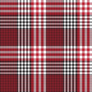 Kırmızı Glen Ekose desenli, moda tekstil ve grafikleri için uygun.