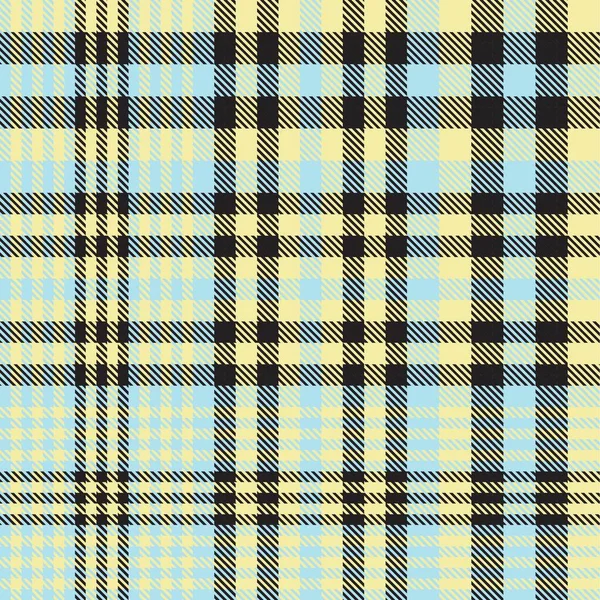 Yellow Glen Plaid Textured Seamless Pattern Suitable Fashion Textiles Graphics — Stock Vector