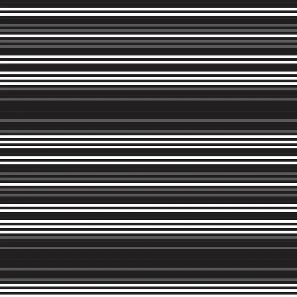 Schwarz Weiß Horizontal Gestreifte Nahtlose Muster Hintergrund Geeignet Für Modetextilien — Stockvektor