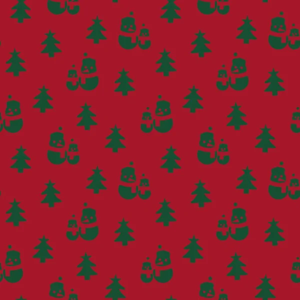 Weihnachten Schneemann Nahtlose Muster Hintergrund Für Website Grafiken Mode Textil — Stockvektor