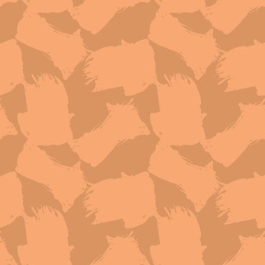 Moda tekstili ve grafikleri için uygun turuncu kamuflaj, soyut, pürüzsüz desen arkaplanı