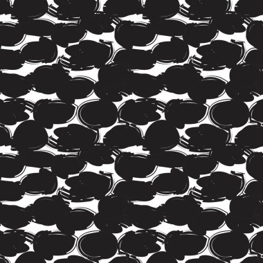 Siyah ve Beyaz Kamuflaj: Moda tekstil ve grafikleri için uygun soyut, pürüzsüz desen arkaplanı