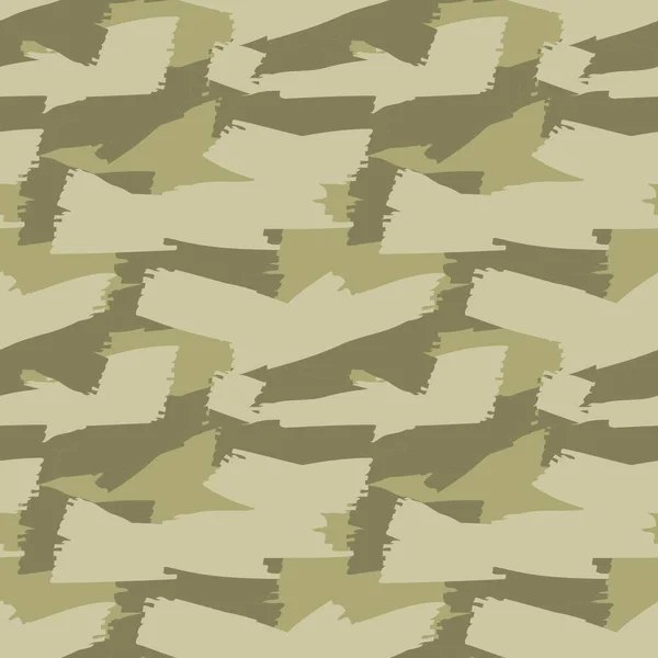 Gul Camouflage Abstrakt Sömlös Mönster Bakgrund Lämplig För Mode Textilier — Stock vektor