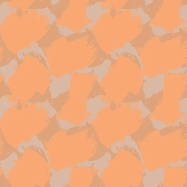 Orange Camouflage Abstract Seamless Pattern Background Suitable Fashion Textiles Graphics — Stock Vector