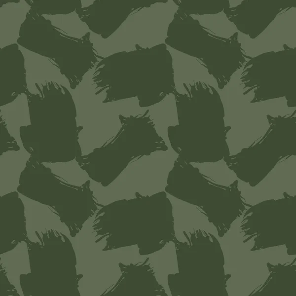 Verde Camouflage Astratto Senza Cuciture Modello Sfondo Adatto Tessuti Moda — Vettoriale Stock