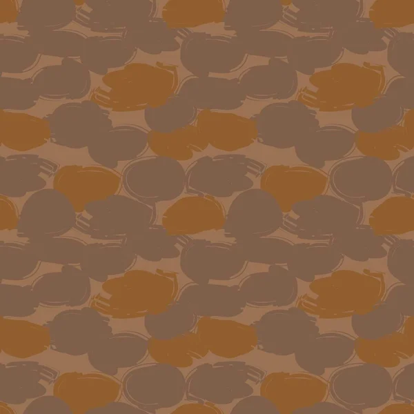 Brown Camouflage Abstract Seamless Pattern Background Suitable Fashion Textiles Graphics — Stock Vector