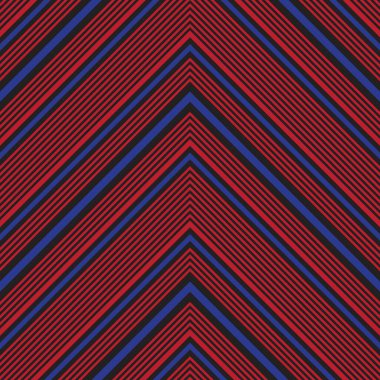 Moda tekstili ve grafikleri için uygun kırmızı ve mavi köşegen çizgili, dikişsiz arkaplan