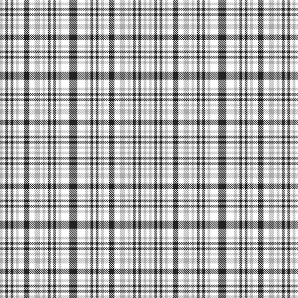 Modèle Sans Couture Texturé Glen Plaid Noir Blanc Adapté Aux — Image vectorielle