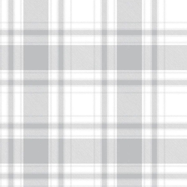 Bílý Glen Plaid Texturovaný Bezešvý Vzor Vhodný Pro Módní Textil — Stockový vektor