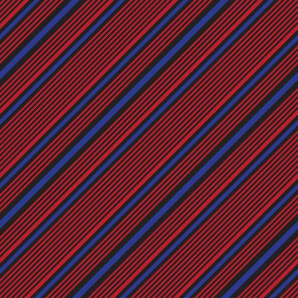 Rosso Blu Diagonale Strisce Senza Cuciture Modello Sfondo Adatto Tessuti — Vettoriale Stock