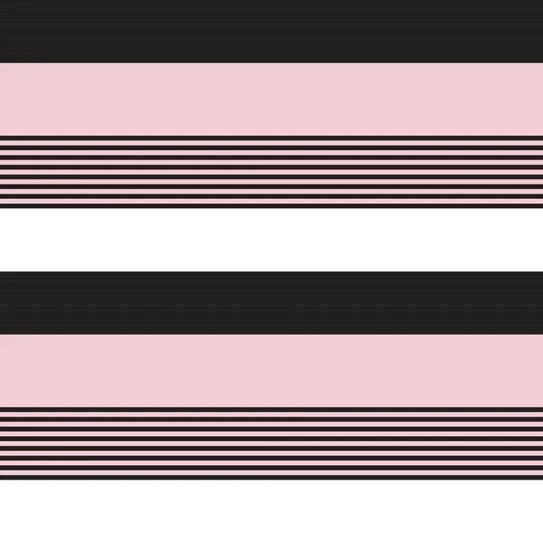 ファッション繊維 グラフィックに適したピンクの水平ストライプシームレスなパターンの背景 — ストックベクタ