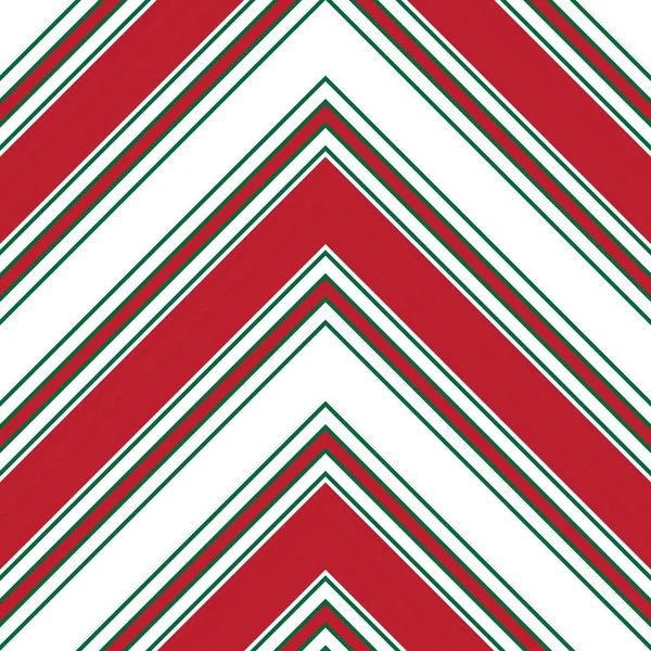 Christmas Chevron Diagonal Striped Seamless Pattern Background Suitable Fashion Textiles — Stock Vector