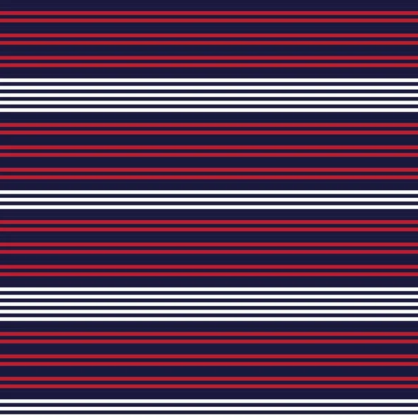 Red Blue Horizontal Striped Seamless Pattern Background Suitable Fashion Textiles — Stock Vector
