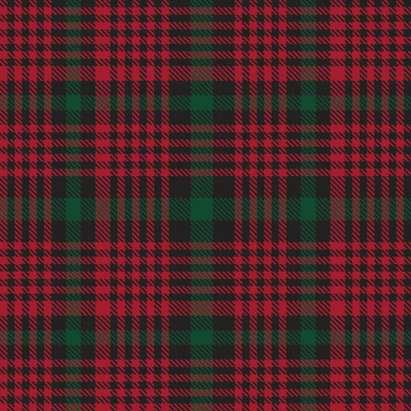 Christmas Glen Plaid Teksturowany Bezszwowy Wzór Nadaje Się Tekstyliów Mody — Wektor stockowy