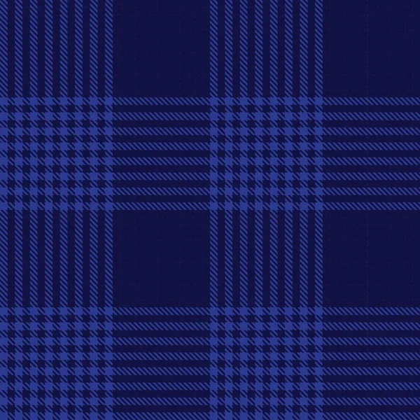 Bleu Glen Plaid Motif Sans Couture Texturé Adapté Aux Textiles — Image vectorielle
