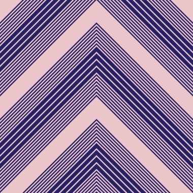 Moda tekstili ve grafikleri için uygun pembe ve lacivert köşegen çizgili desenli arkaplan.