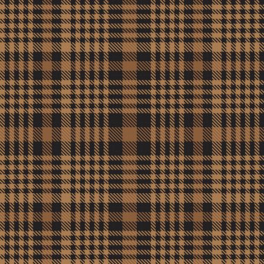 Kahverengi Glen Ekose desenli, moda tekstil ve grafikleri için uygun.