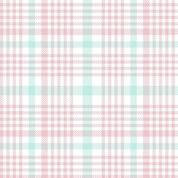 Pink Glen Plaid Texturiertes Nahtloses Muster Für Modetextilien Und Grafiken — Stockvektor