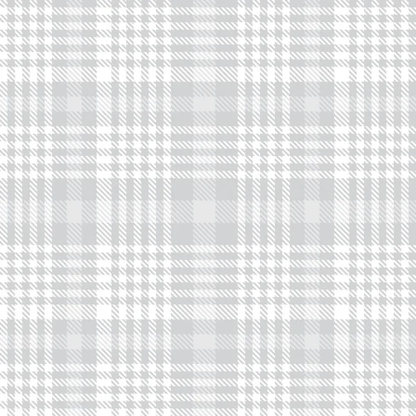 Blanc Glen Plaid Motif Sans Couture Texturé Adapté Aux Textiles — Image vectorielle