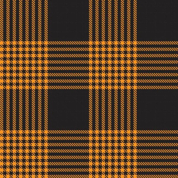 Orange Glen Plaid Teksturowany Bezszwowy Wzór Nadaje Się Tekstyliów Mody — Wektor stockowy