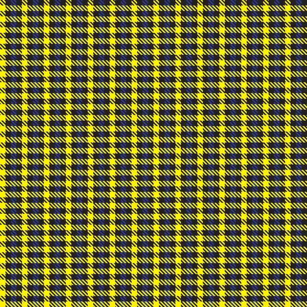 Yellow Glen Plaid Texturiertes Nahtloses Muster Für Modetextilien Und Grafiken — Stockvektor