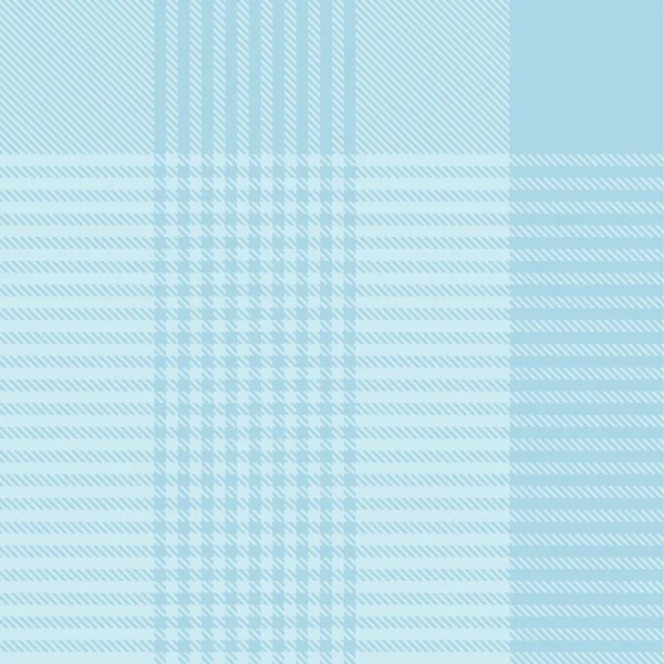 Sky Blue Glen Plaid Texturált Zökkenőmentes Minta Alkalmas Divat Textíliák — Stock Vector